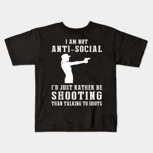Aiming for Fun - Embrace the Shooting Humor! Kids T-Shirt